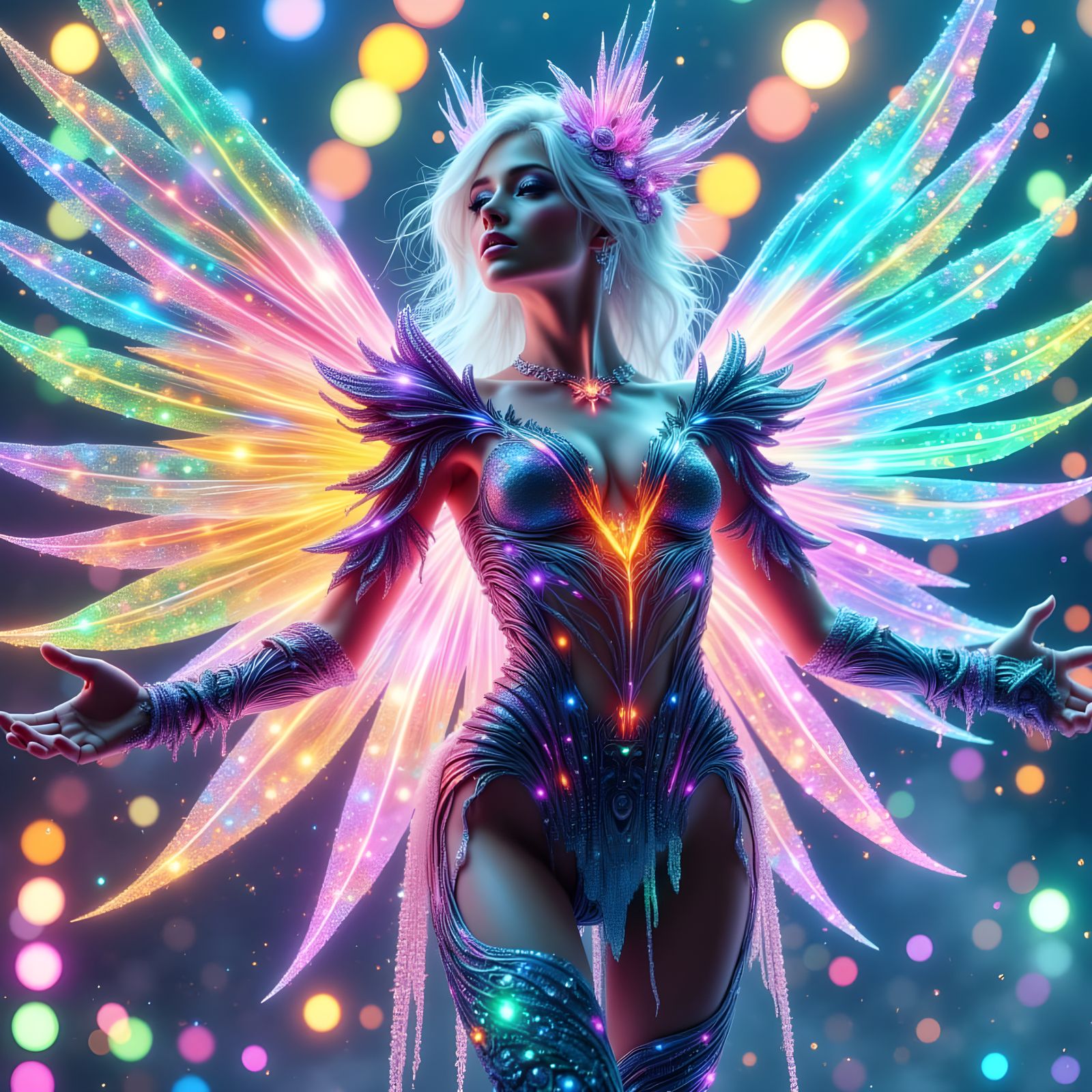 <lora:Hand Drawn Bohemian:1.0> <lora:CyberFlux:1.0> <lora:Murraypunk Flux:1.0> <lora:Mystic ethereal ...  by @evolsdoom