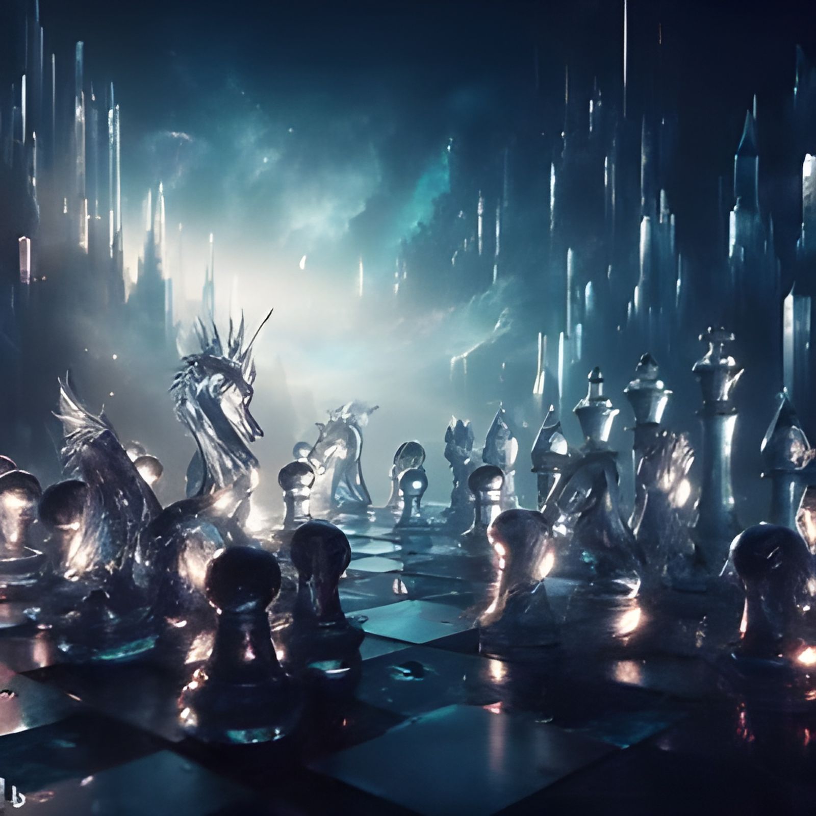 Underworld Chessboard - AI Generated Artwork - NightCafe Creator