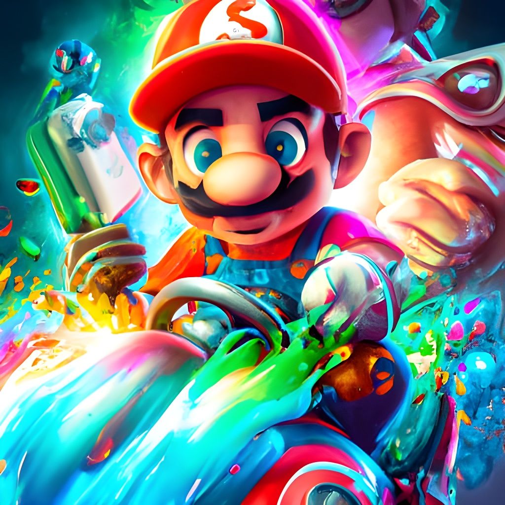 Mario Kart - AI Generated Artwork - NightCafe Creator