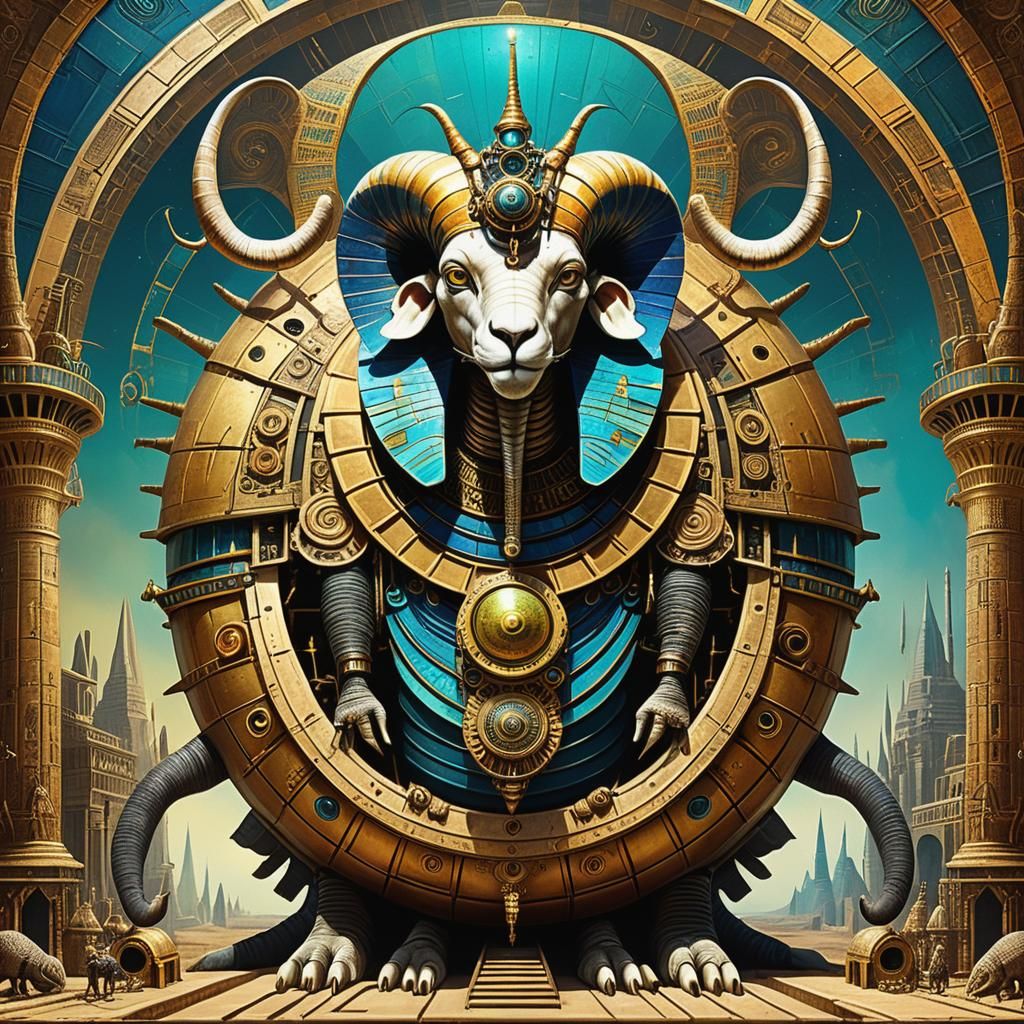“Cult of the Snail-Aries God in an ancient Egyptian city”
