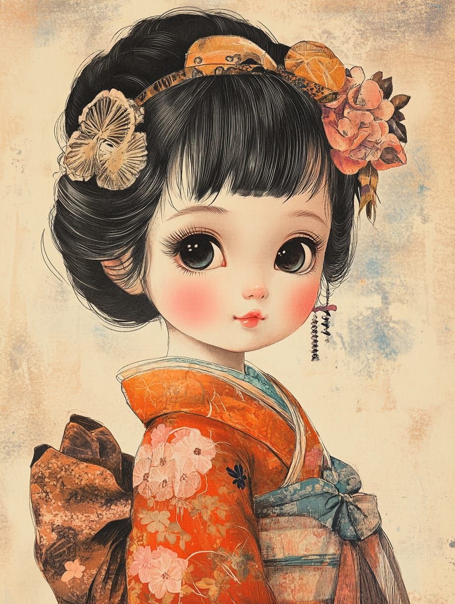 Little Japanese girl