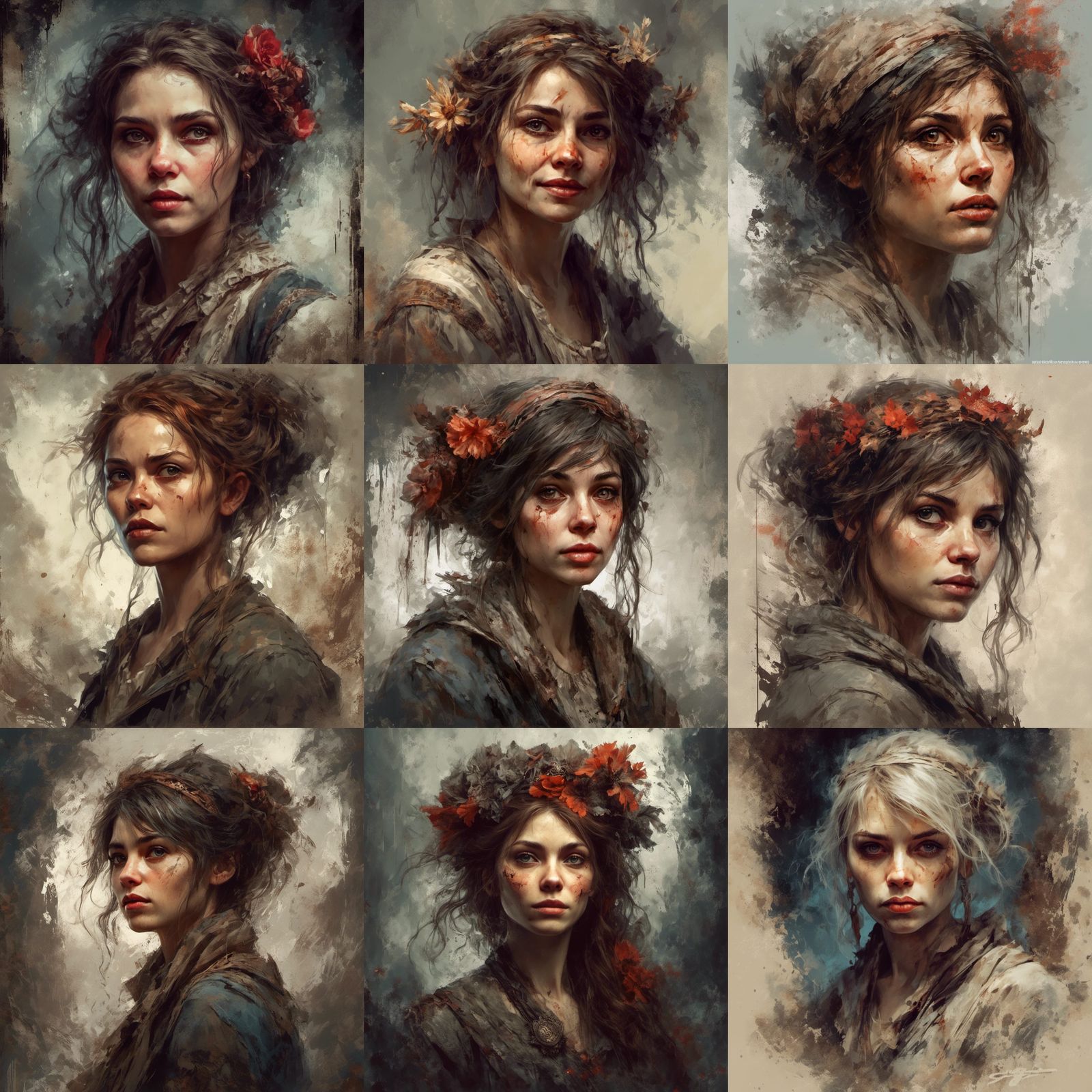 She turned away, what was she looking at?