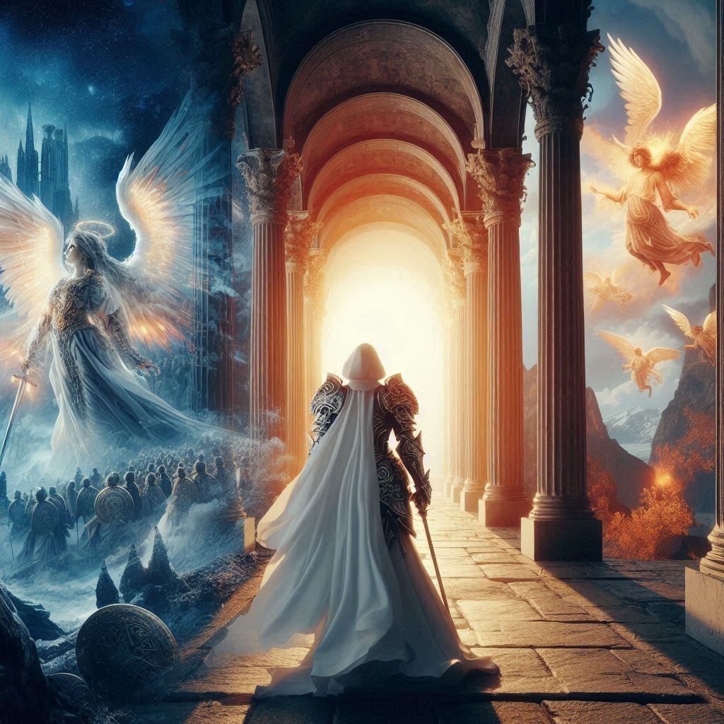 A Female Knight walking to Heven 1