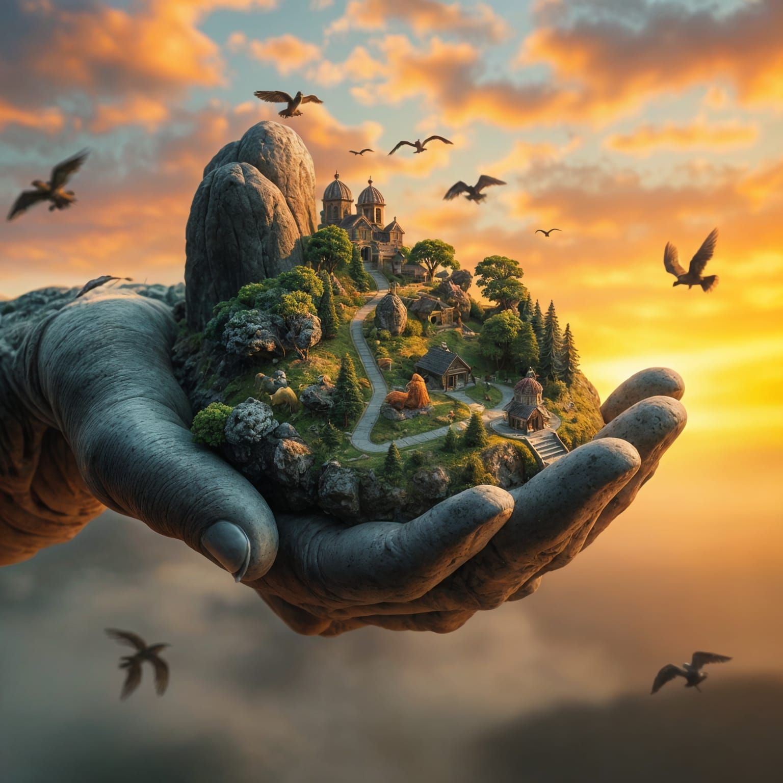 Miniature World  by @Sherkhal