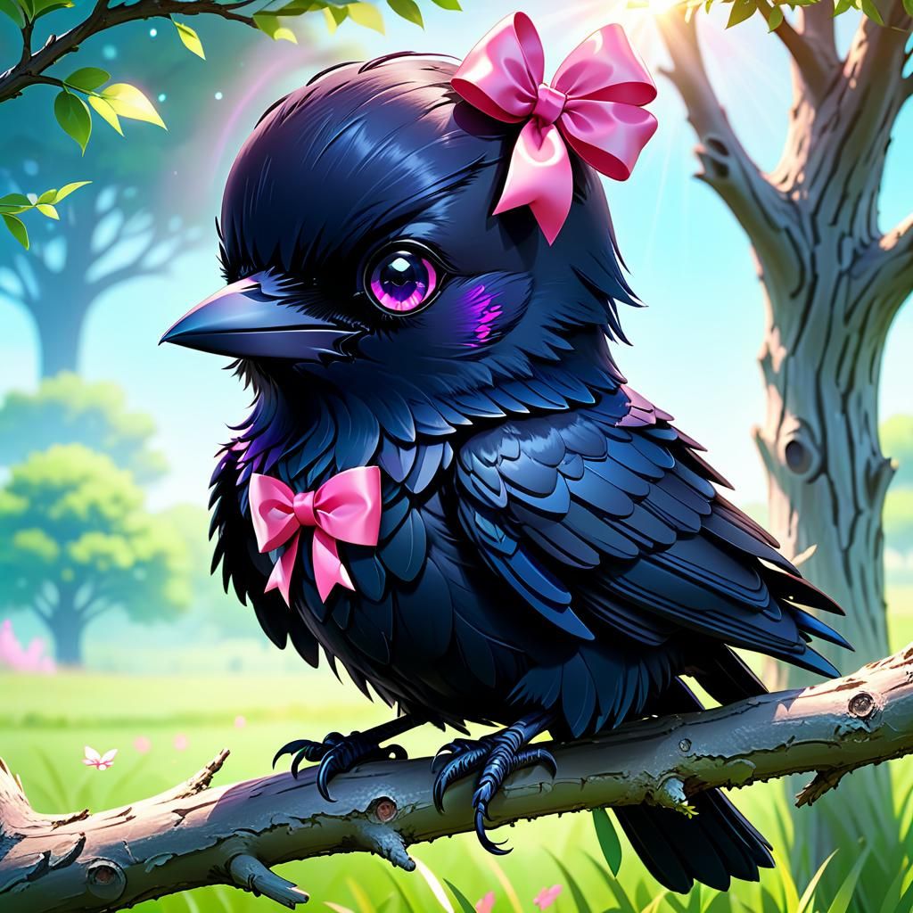 Kawaii Raven