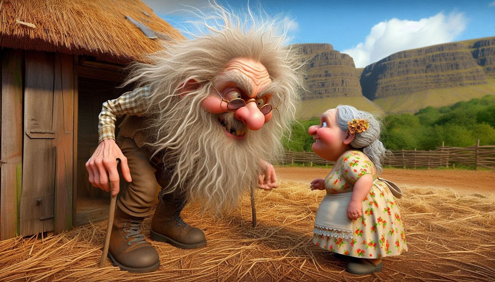 Fearlessly she stepped right up to the old recluse 🫵🏻 03