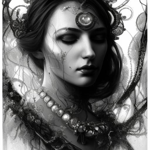 B&W Gothic - AI Generated Artwork - NightCafe Creator