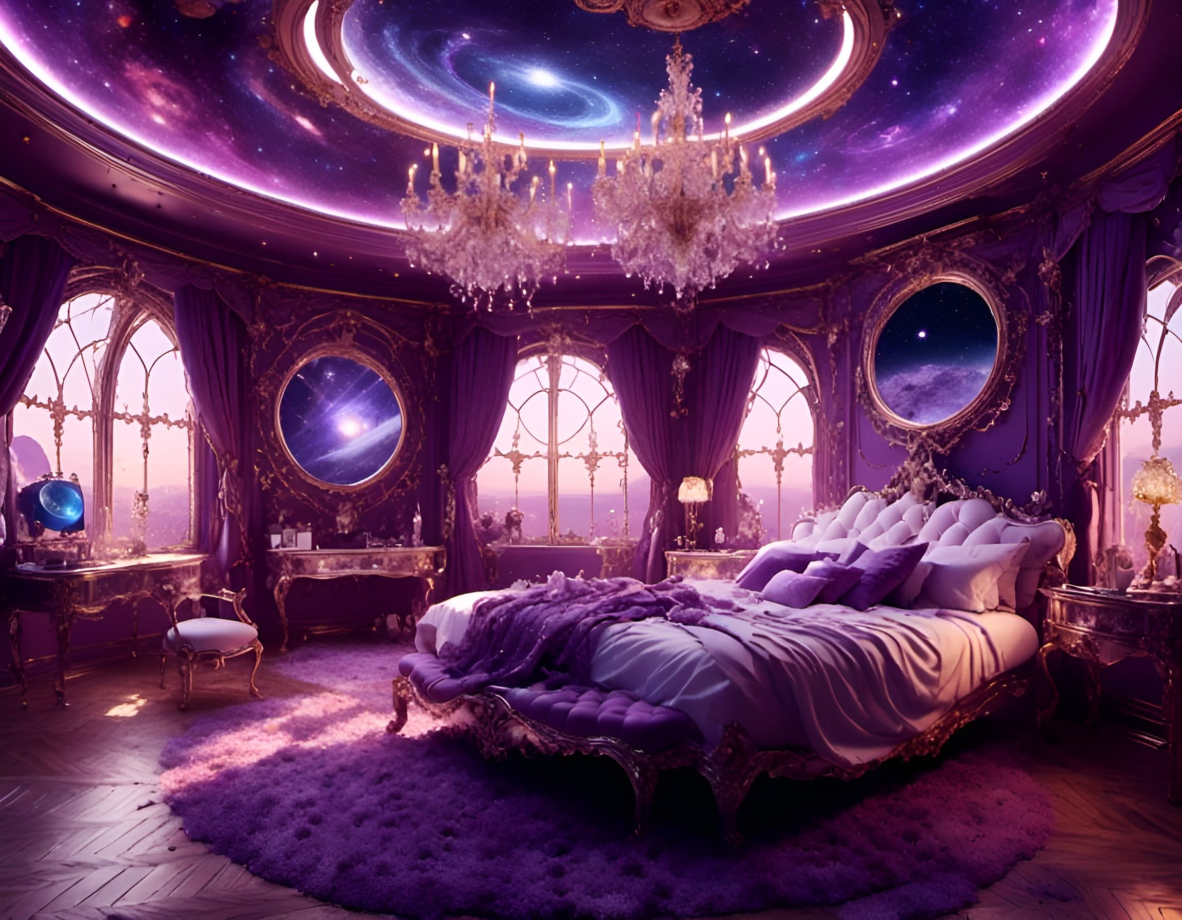 Fantasy royal bedroom - AI Generated Artwork - NightCafe Creator