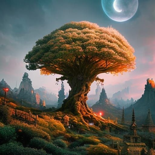 World tree - AI Generated Artwork - NightCafe Creator