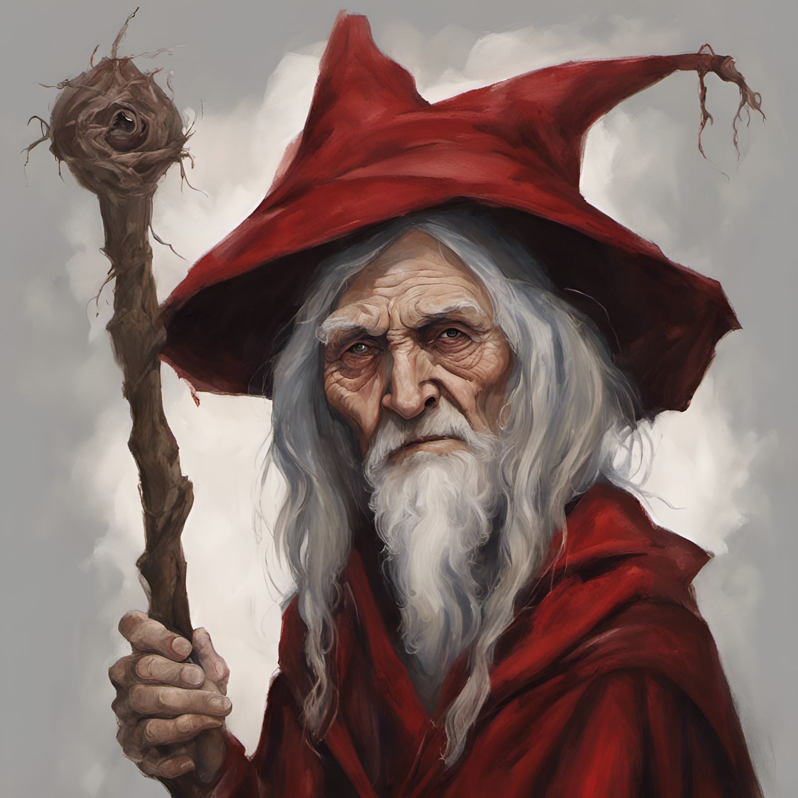 The Scarlet Wizard - AI Generated Artwork - NightCafe Creator