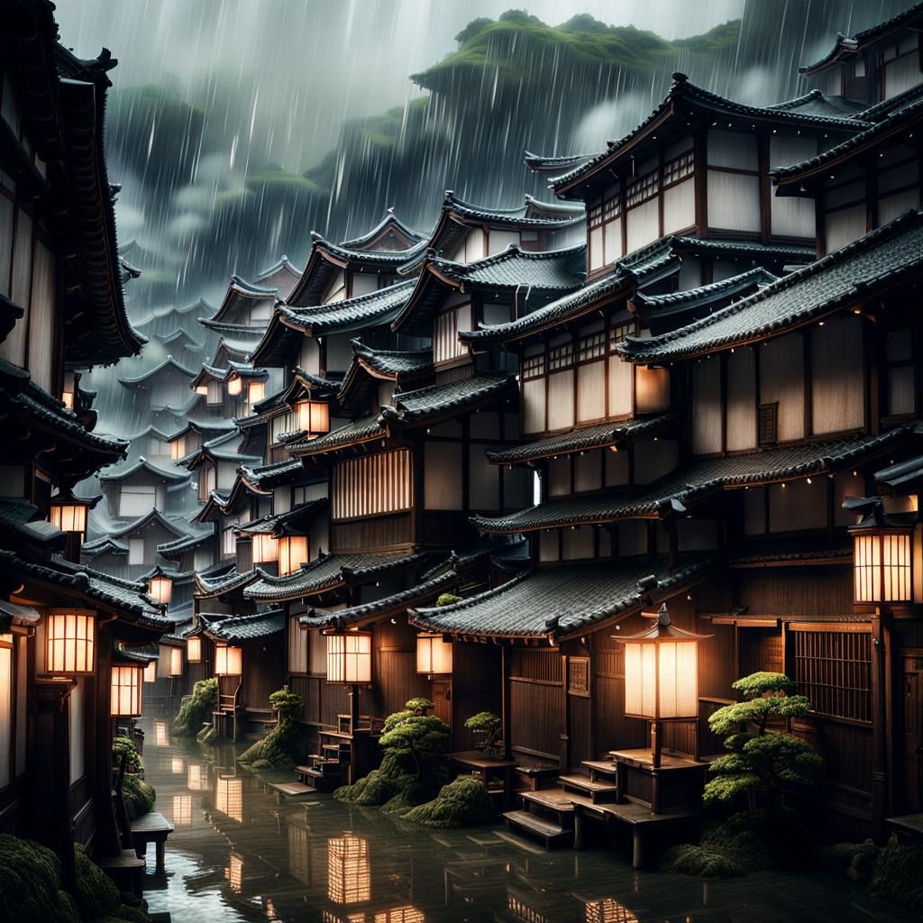 Rainy day - AI Generated Artwork - NightCafe Creator