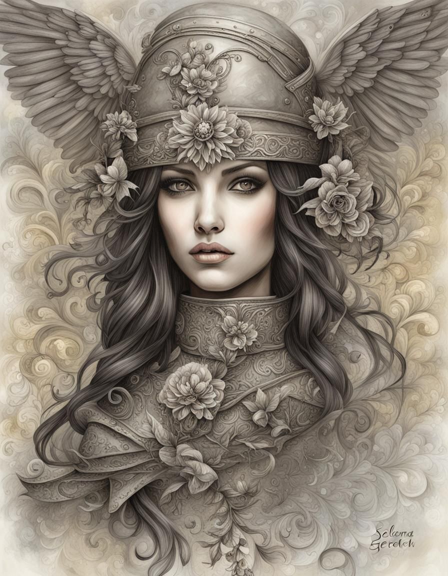 Ornate Winged Knight - AI Generated Artwork - NightCafe Creator