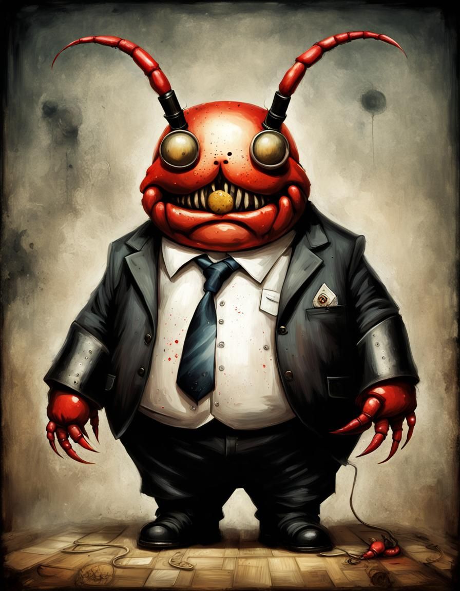 "Obese Mobster Lobster Mafia Boss" photograph by Stephen Gammell