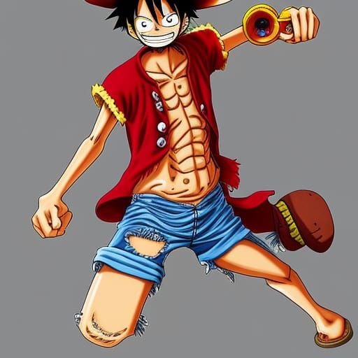 Monkey D Luffy from One Piece AI Generated Artwork NightCafe Creator