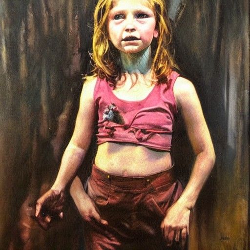 Girl with monster