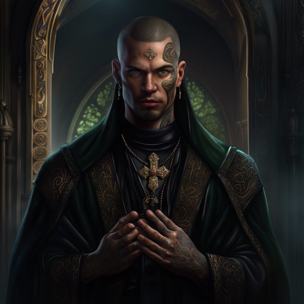 A character for a book cover his name is Drestin Black he collects