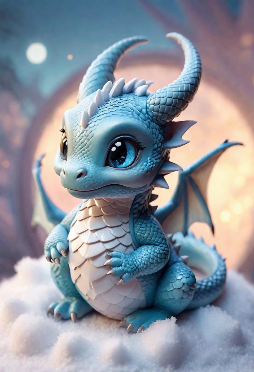 Baby Powder Blue Dragon