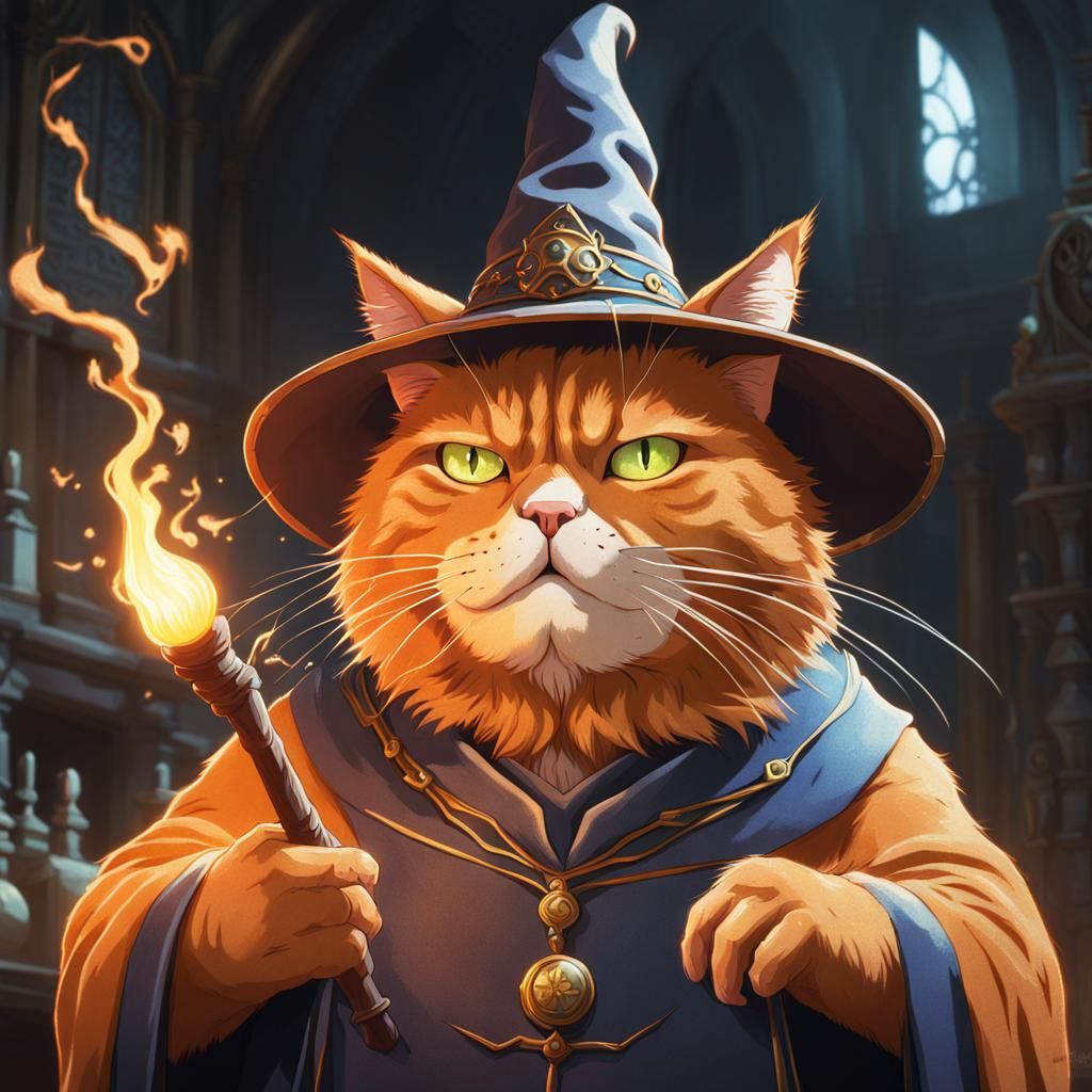 Cat Mage - AI Generated Artwork - NightCafe Creator