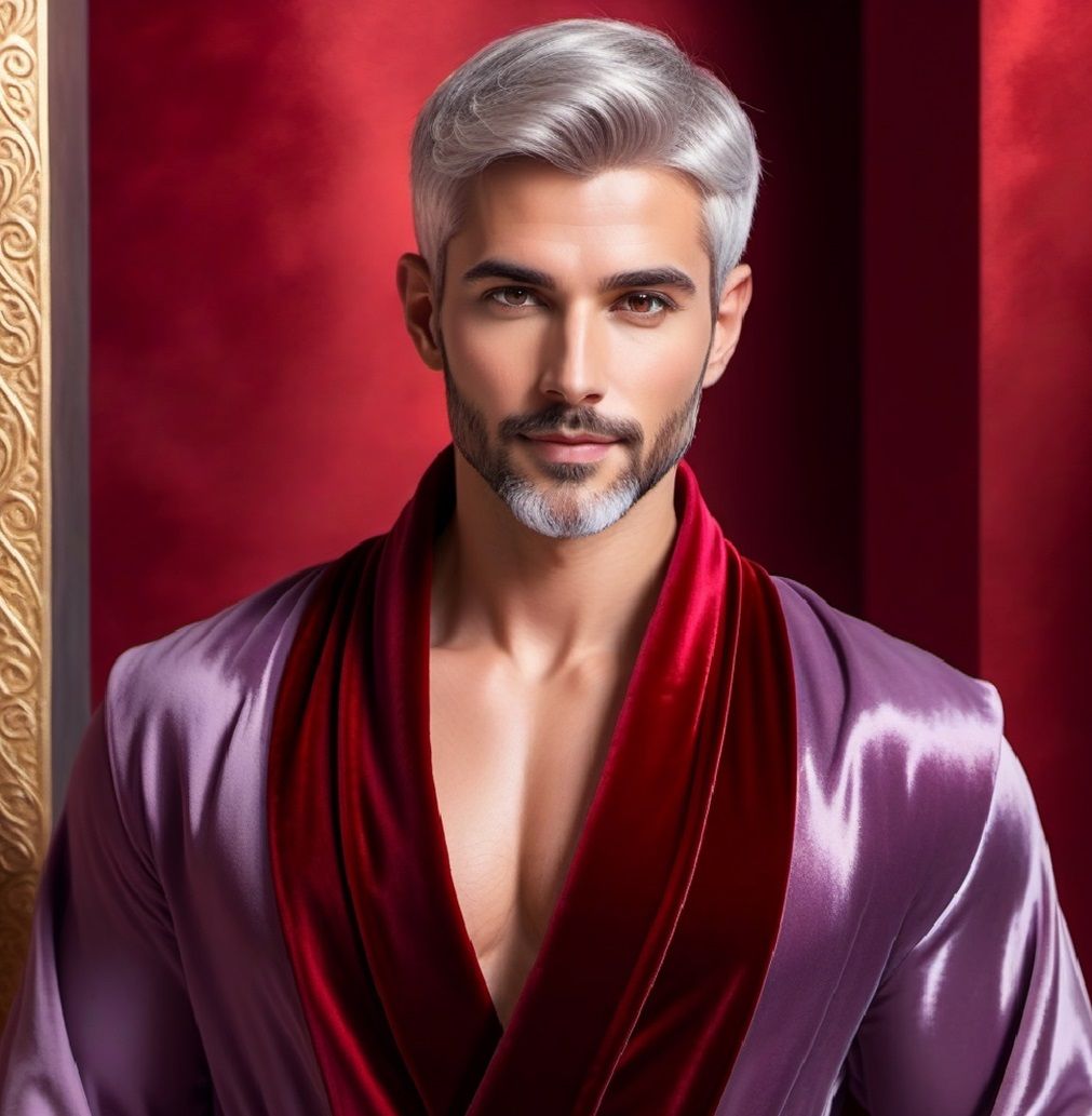 A  lovely silver-bearded man