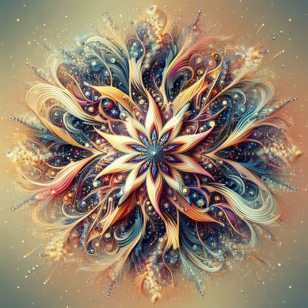 Kaleidoscopic Floral Abstract