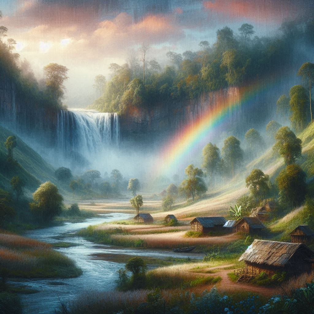 Rainbow in the valley