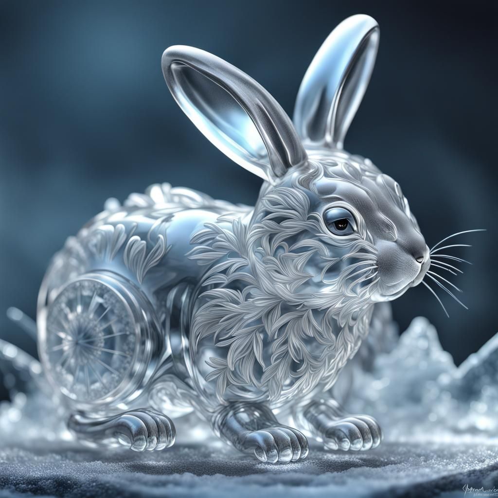  Ice Sculture Rabbit  by @BoB96