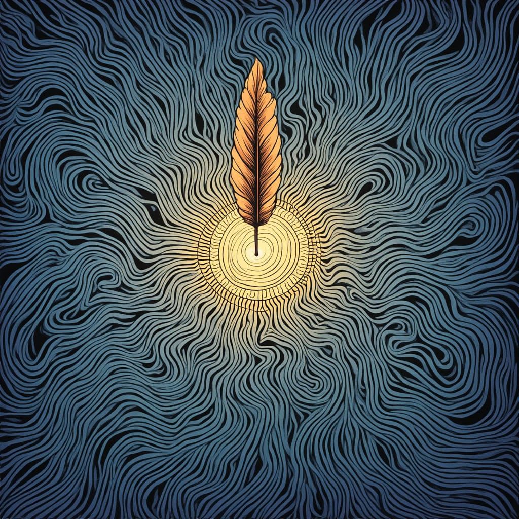 The organic flowing of ink from a crowquill pen sings as the center of the creative universe, there is purity in wandering lines (1)