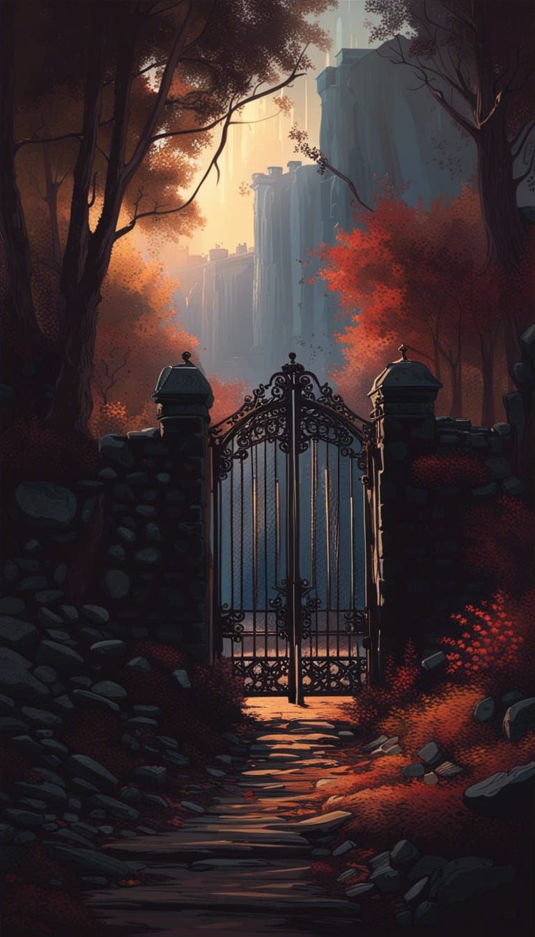 The Iron Gate Entrance - AI Generated Artwork - NightCafe Creator