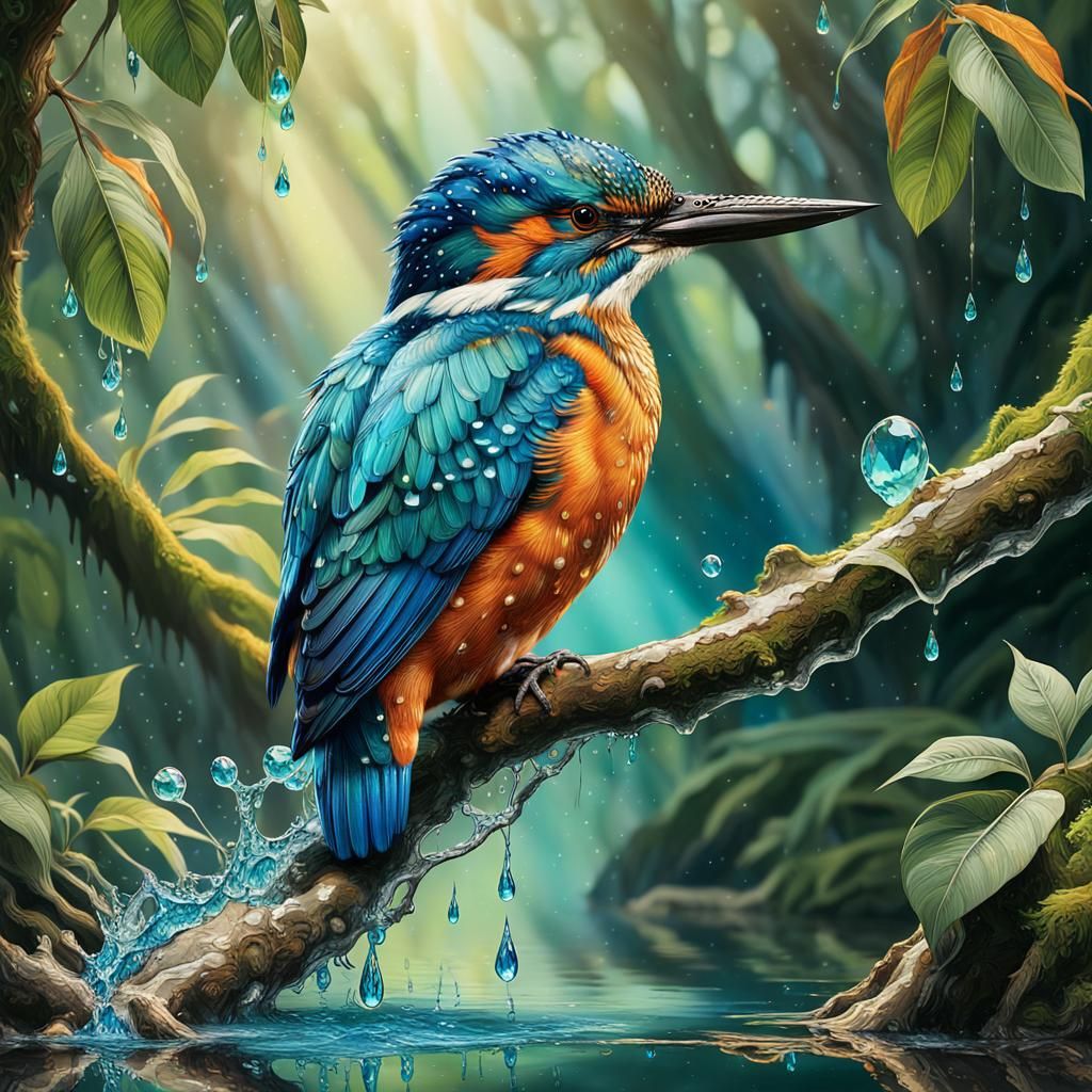 Vibrant Kingfisher