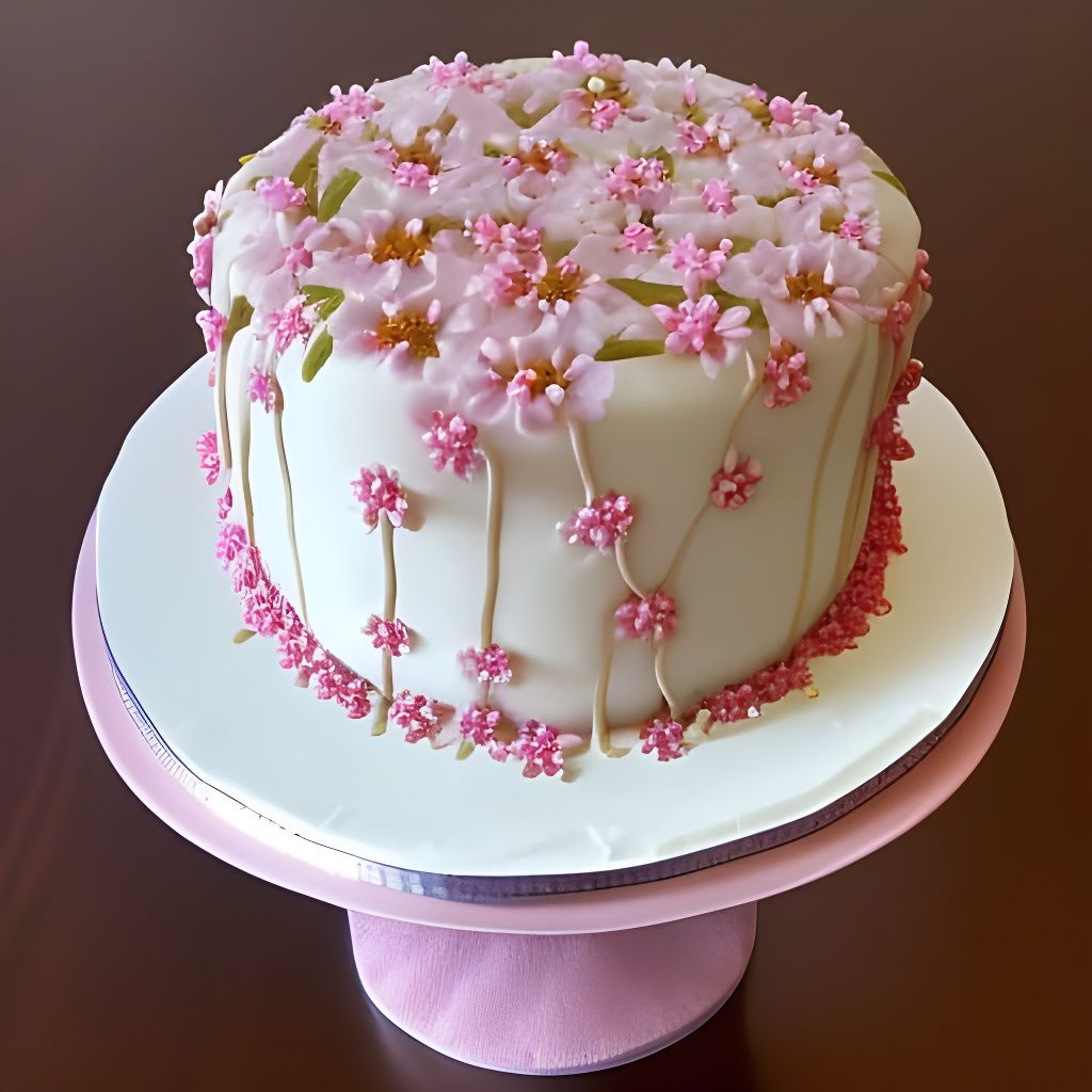 Beautiful  Sakura cake