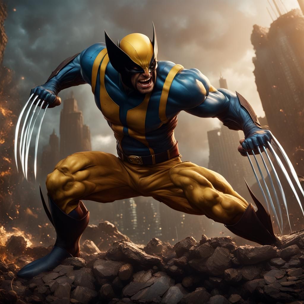 Wolverine vs Homelander - AI Generated Artwork - NightCafe Creator