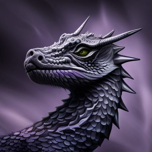 Purple Dragon - AI Generated Artwork - NightCafe Creator