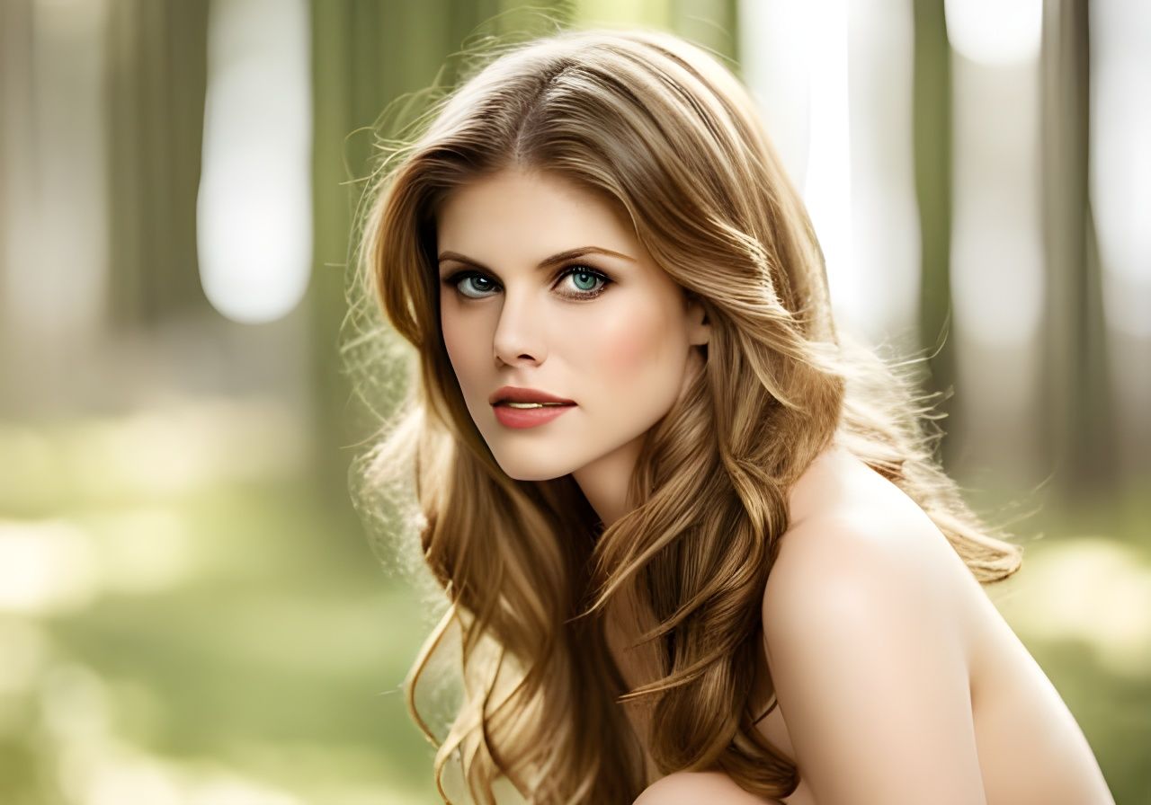 Portrait of Alexandra Daddario - AI Generated Artwork - NightCafe Creator