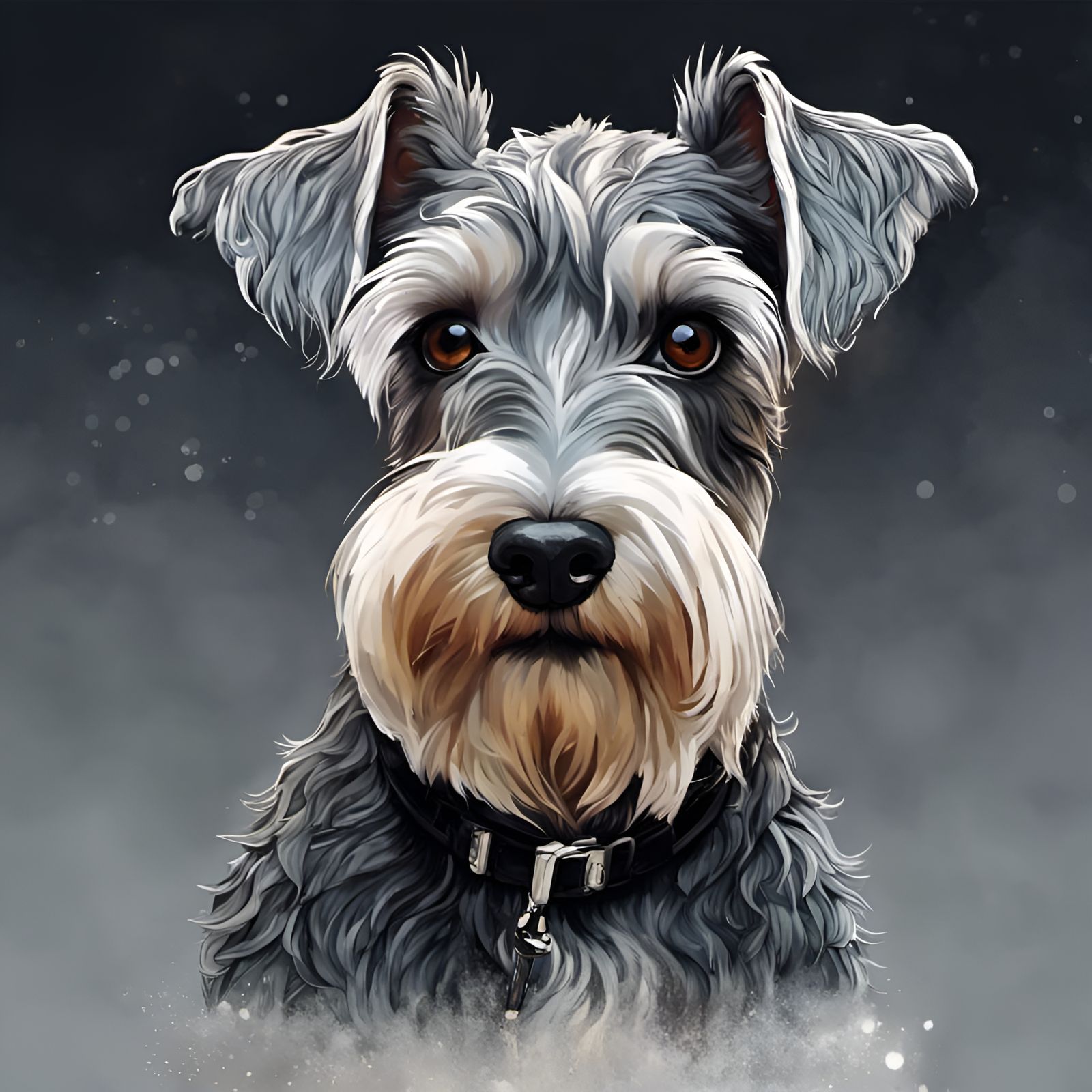 Miniature Schnauzer - AI Generated Artwork - NightCafe Creator