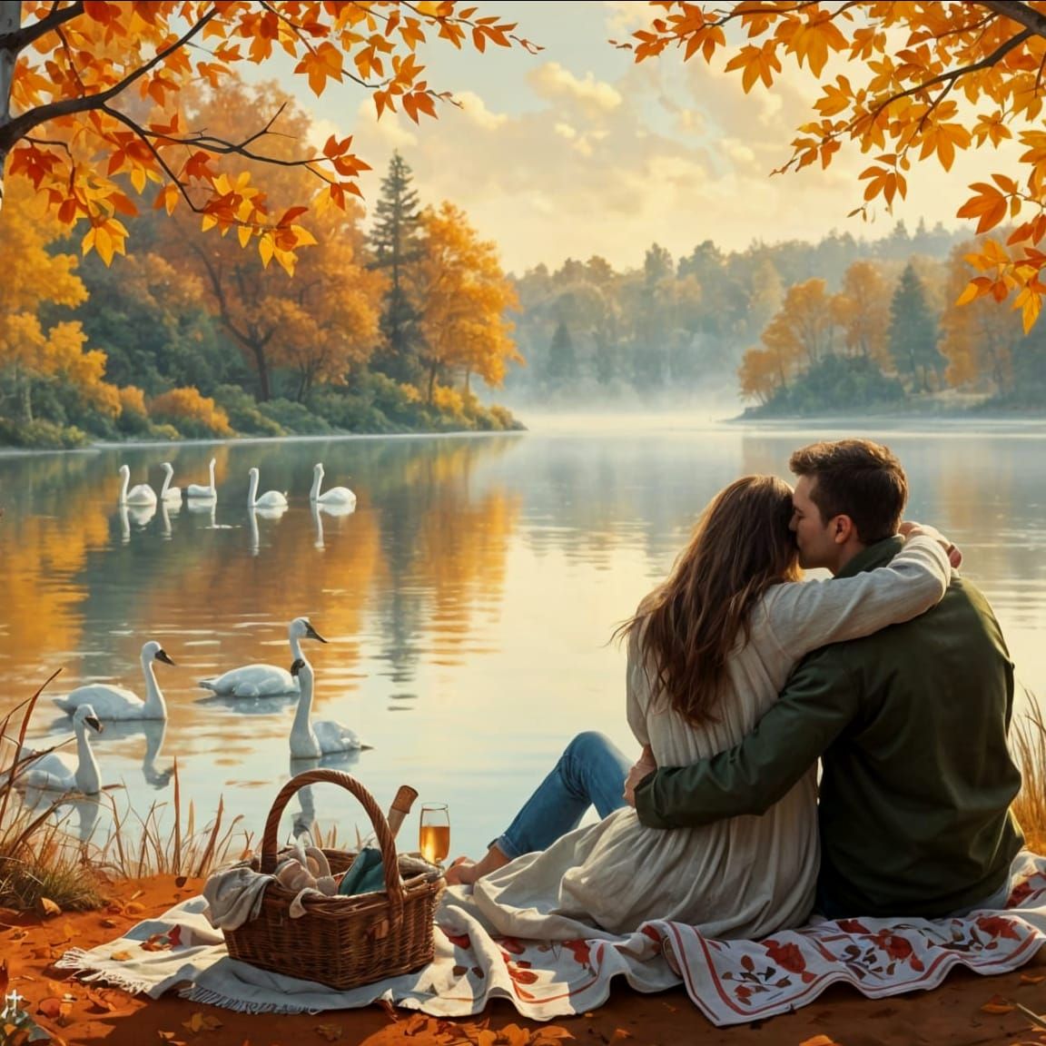 A dreamy autumn evening  by @N-Irene