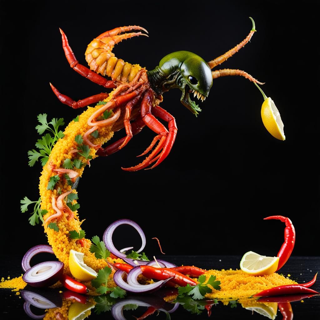 Oops Splash Of Xenomorph Paella: use paella recipe, replace ...