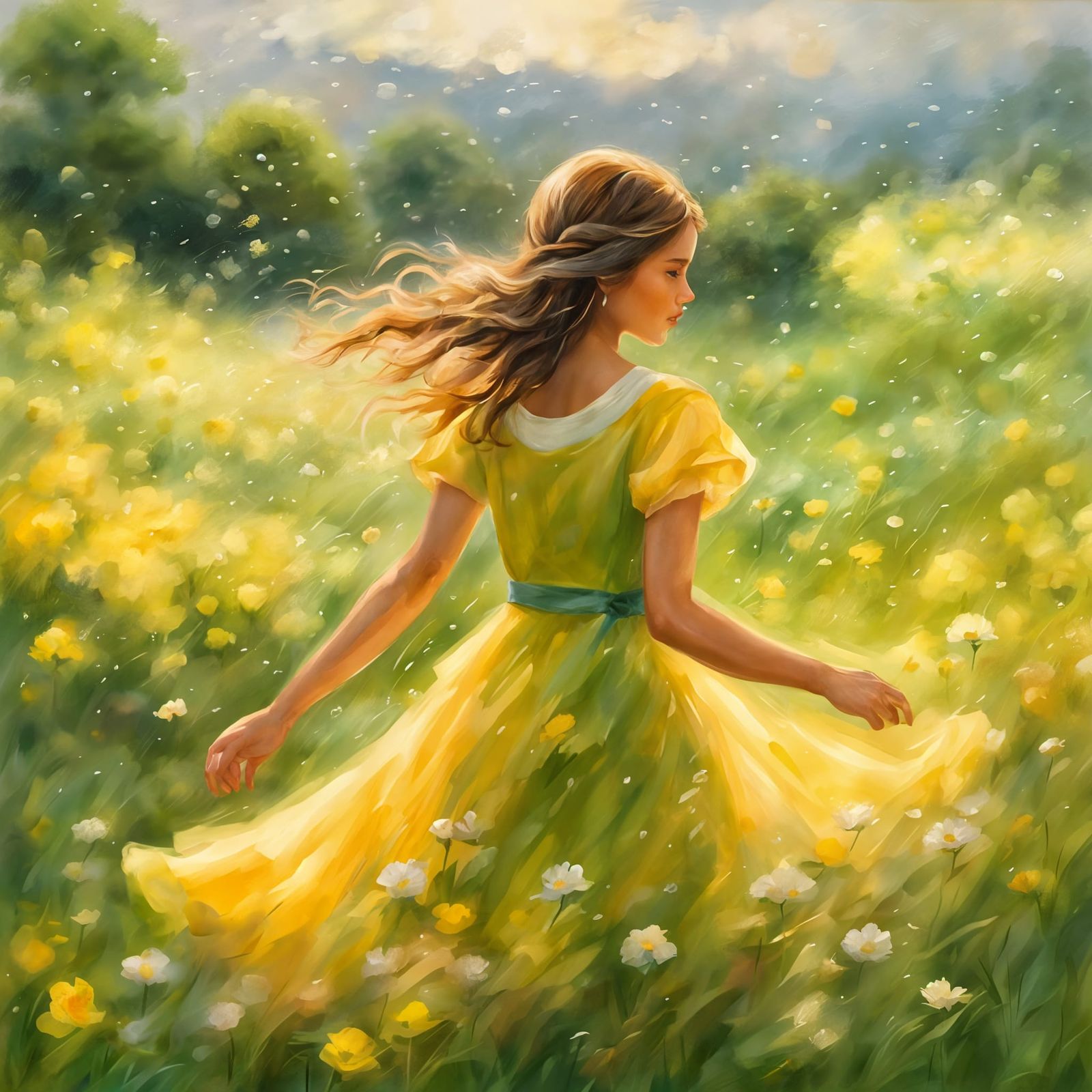 Summer Rain in the Gilded Meadow  by @DreamRitual