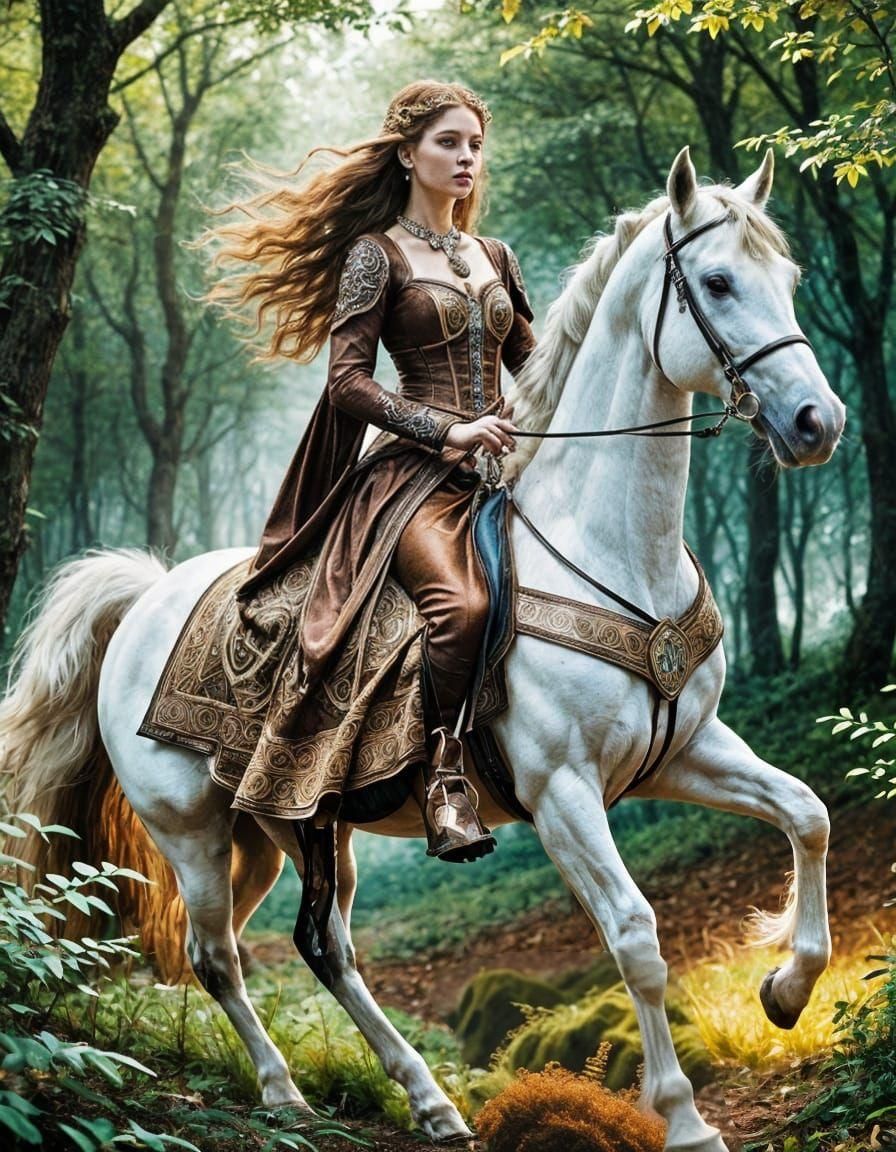 Epona the Celtic Goddess of Fertility and Protector of Horses  by @MelanieL