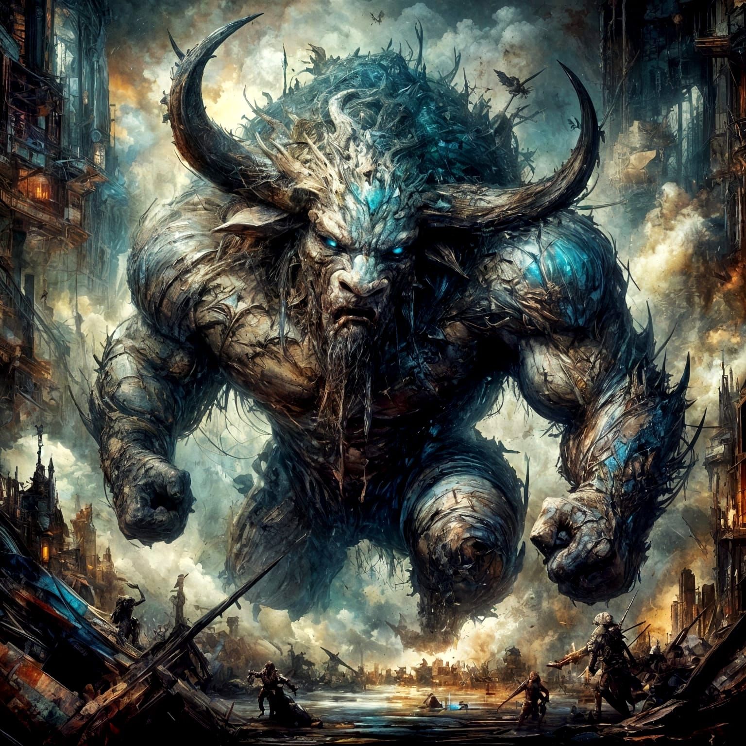 Minotaur  by @picklemouse