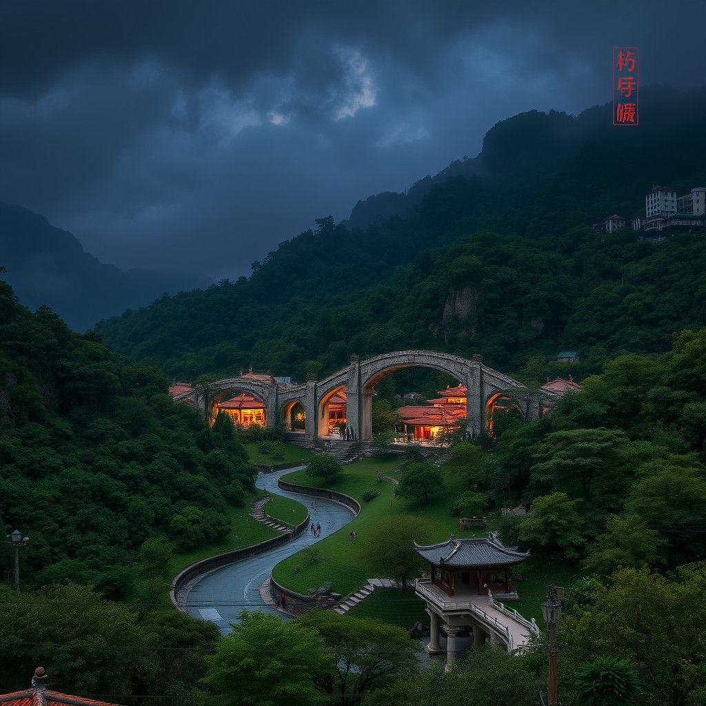 Dreamlike Fish Swimming in a Mystical World