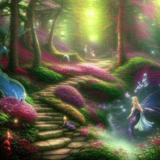 Enchanted fairy land forest