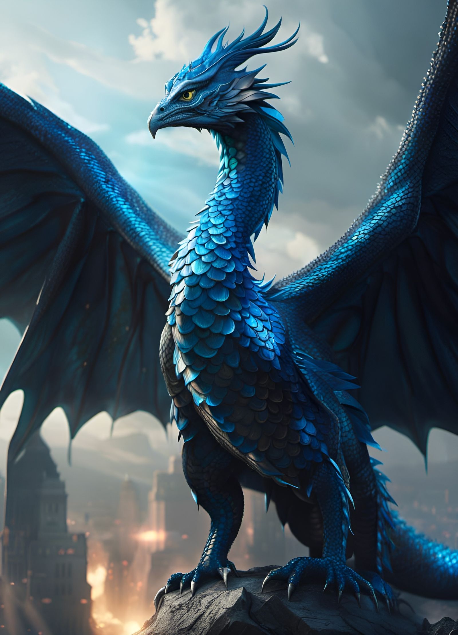 The Blue Gryphon   by @Scatz01