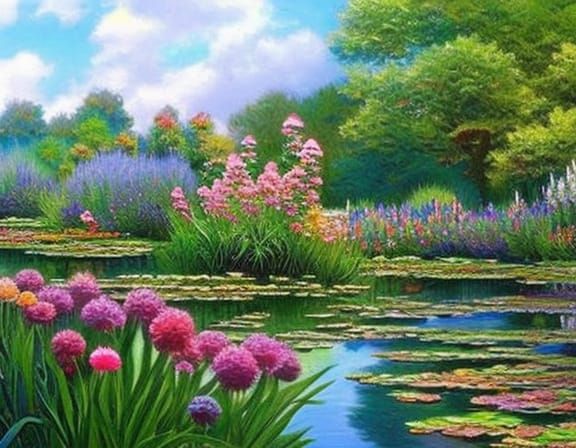 Inspired by Monet’s garden