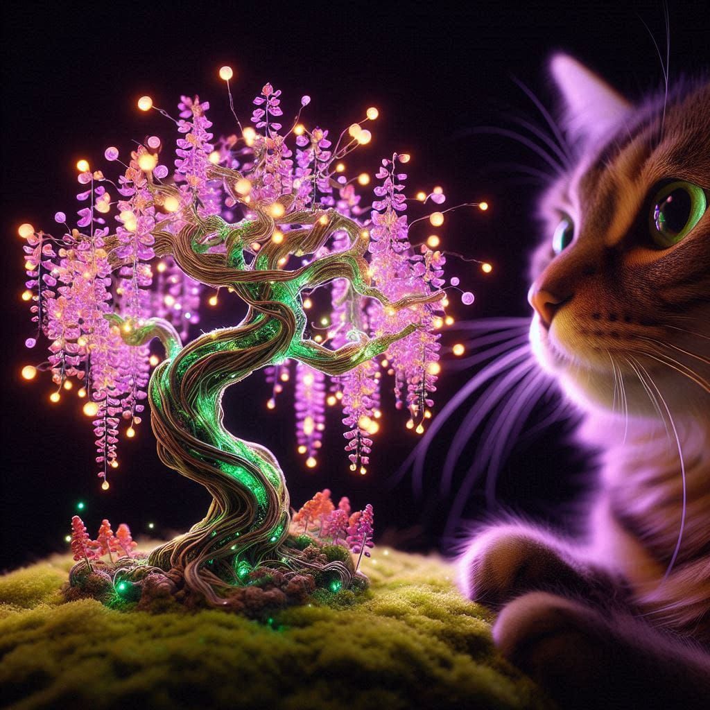 Tiny tree being watched