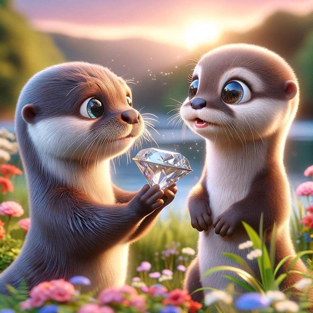 Googly eyes baby otter