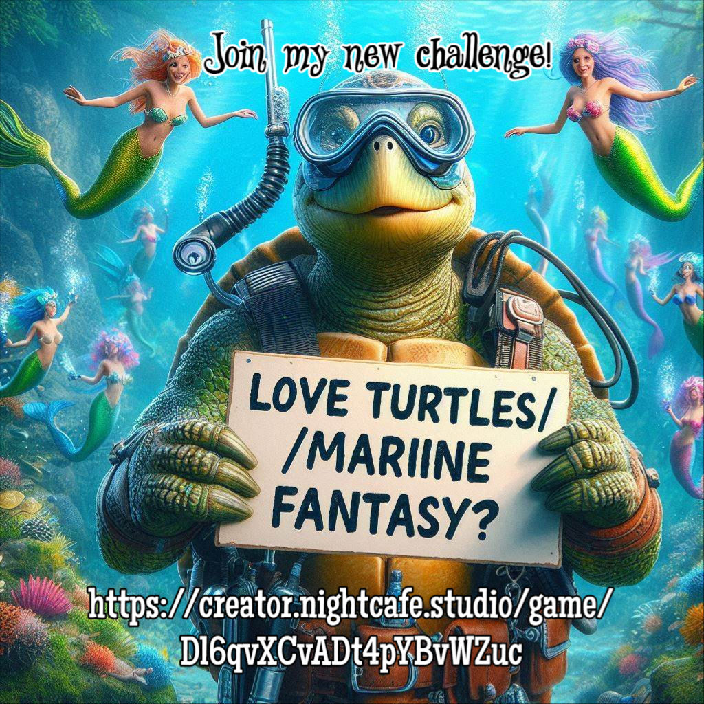 Join my Fantasy Turtles/ Fantasy Marine World challenge!