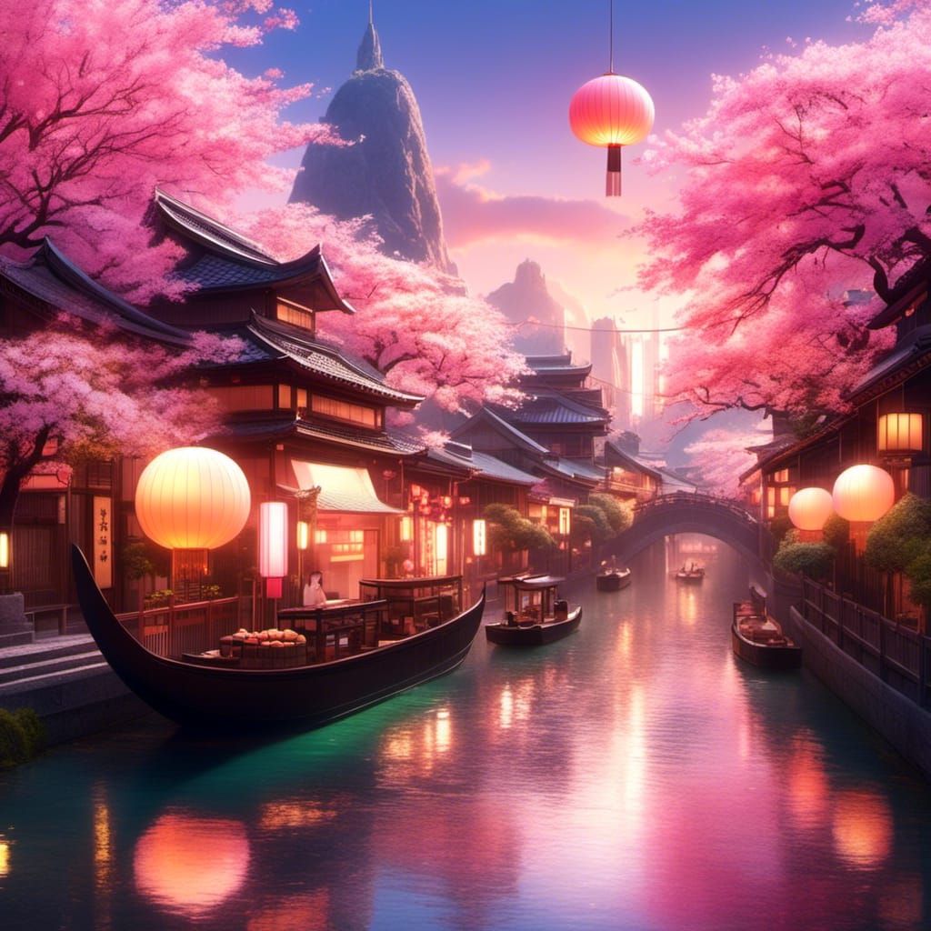 Wagashi City: A Candy-Constructed Fantasy Landscape