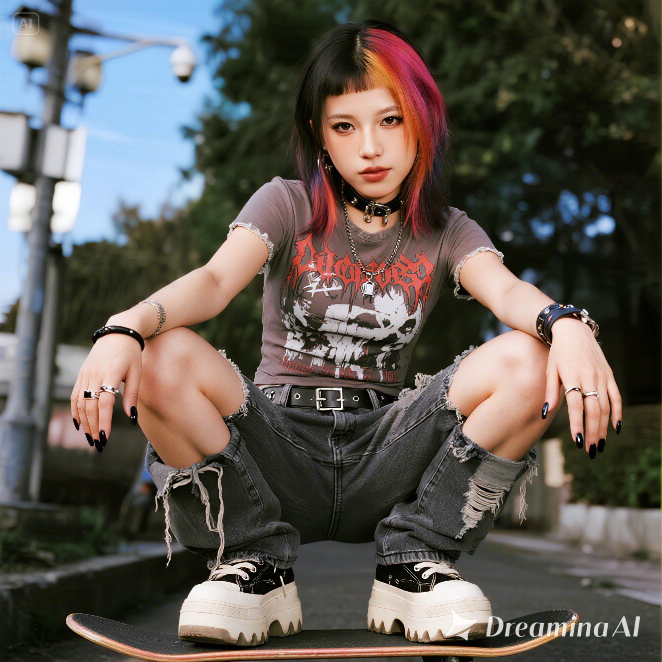 punk skater girl - blending aesthetics