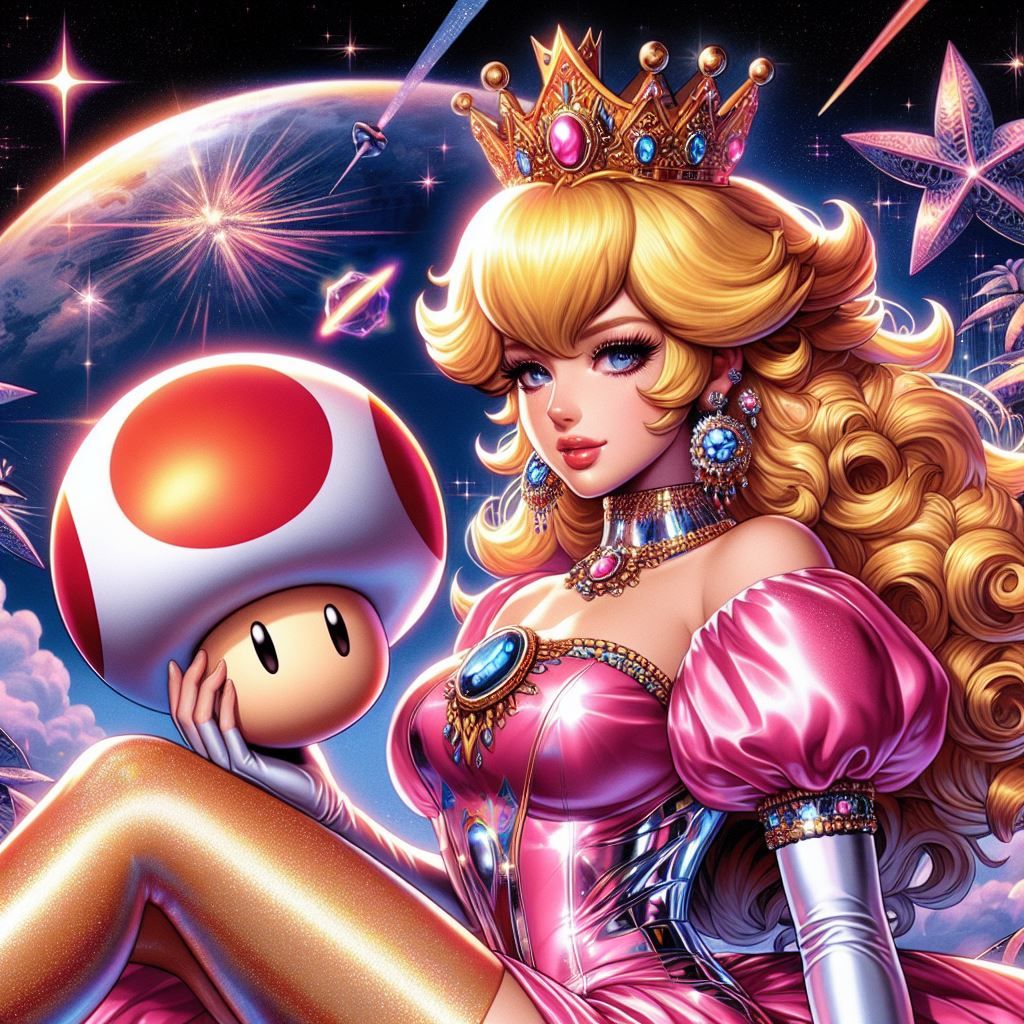 hajime sorayama retro 80s sci-fi futurism cyberpunk princess...