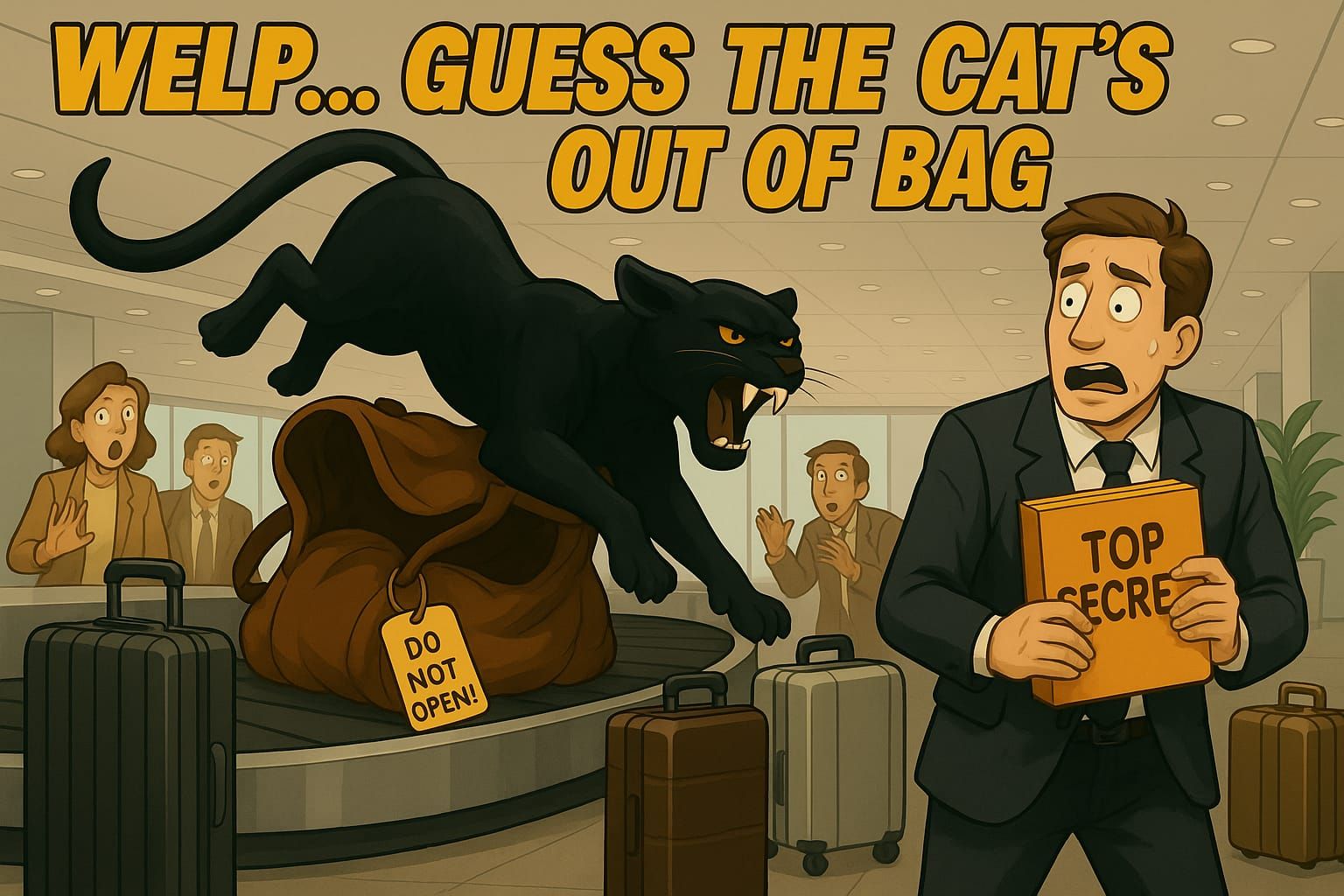 The cat's out of the bag.